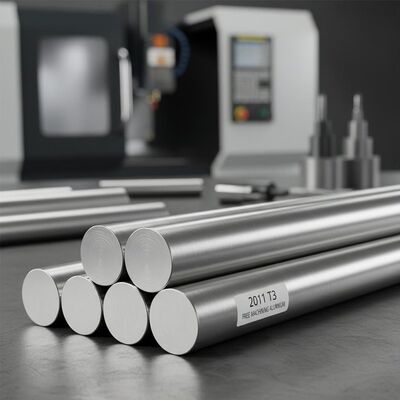 2011 T3 Free Machining Aluminium Alloy Round Bar untuk CNC Turning berkecepatan tinggi dan Precision Screw Machine Stock