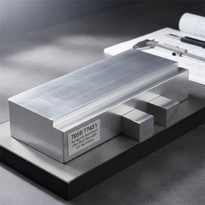 7050 T7451 Bar Plat Alloy Aluminium Aerospace dengan Kekuatan Ultra Tinggi dan Ketahanan SCC untuk Komponen Pesawat