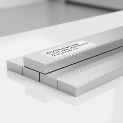 3003 H14 Aluminium Flat Bar dengan Formability yang sangat baik dan weldability baik untuk pekerjaan sheet metal umum