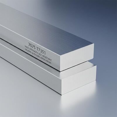 7075 T7351 Alloy Aluminium Bar persegi panjang Kekuatan tinggi SCC tahan untuk aplikasi dan alat
