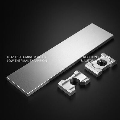 4032 T6 Aluminium paduan silikon tinggi bar datar dengan ekspansi termal rendah untuk penempaan presisi dan piston otomotif