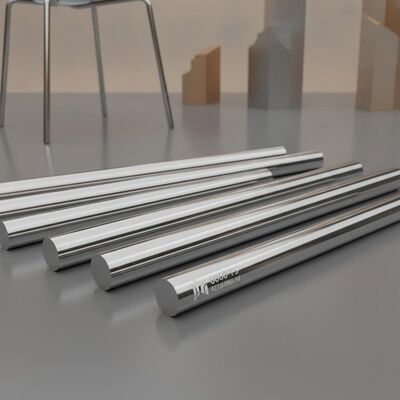 6060 T5 Cerah dipoles anodisasi dekoratif bulat Aluminium Bar Rod untuk furnitur dan arsitektur