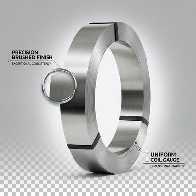 Magnetic Ferritic 430 Stainless Steel Coil dengan 2B BA Finish untuk Induksi Cookware 0.3mm-2.0mm Ketebalan