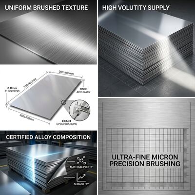 8K Super Mirror Finish 304 Stainless Steel Sheet dengan 95% Reflectance dan Corrosion-Resistant 304 Substrate untuk Elevator Cladding