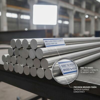 Batang Aluminium Bulat Anti-Korosi 3003 H14 Tahan Cuaca Peralatan Kimia