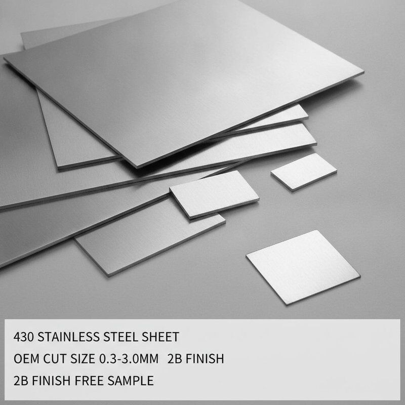 Custom Cut 430 Stainless Steel Sheet dengan 2B Finish dan sampel gratis tersedia