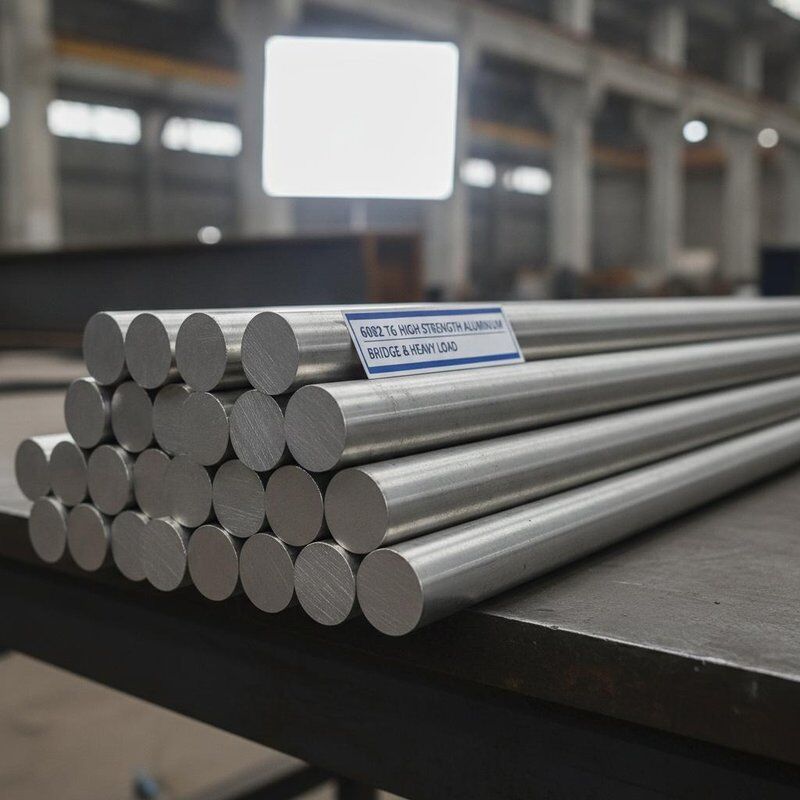 6082 T6 Batang Bar Aluminium Kekuatan Tinggi untuk Konstruksi Jembatan dan Aplikasi Beban Berat