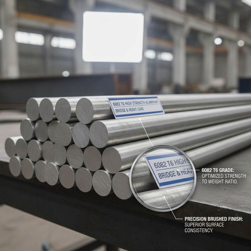 Batang Aluminium Bulat Anti-Korosi 3003 H14 Tahan Cuaca Peralatan Kimia