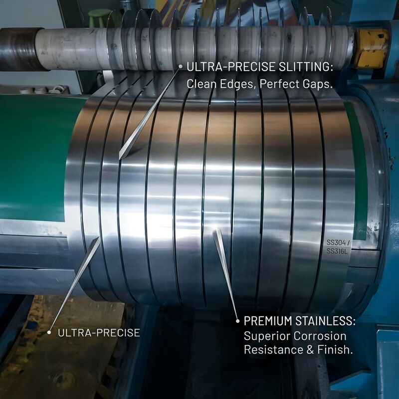 Strip Panel Dekoratif Cermin Kumparan Baja Tahan Karat 304 Poles 8K Reflektif