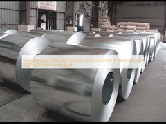 430 Baja tahan karat Hot Coil Berkualitas 430 dalam Ukuran Normal 1000x2000mm Annealed